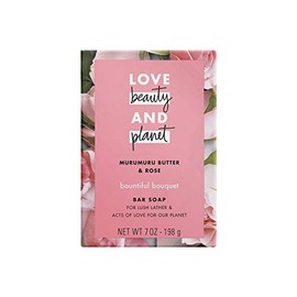 Love Beauty And Planet Muru Muru Butter & Rose Flower Bar Soap 7oz, pack of 1