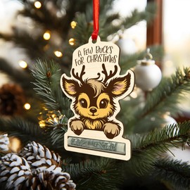 Cute Money Holder Christmas Ornament 2024, Here’s A Few Bucks for Christmas, Reindeer Money Holder (TA18)