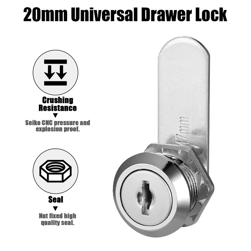 Letterbox Lock, Letter Box Lock, 5 Keys with 5 Different