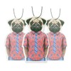Dog Car Air Freshener 3 Pack Pug Scented With Essential