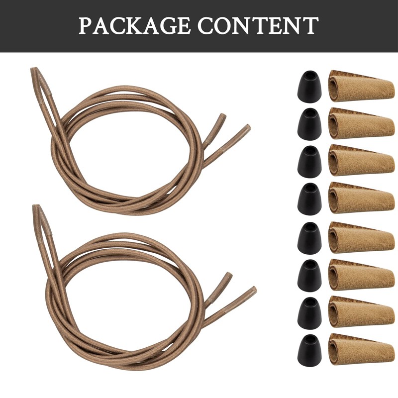 Endoto 2 Pairs Shoelaces for Hey Dude Elastic Strings Replacement