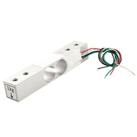 uxcell a14071900ux0078 Aluminum Alloy Micro Load Cell Weighting Sensor 1 kg, 6" Length Wire for Kitchen Scale,Human Body Bathroom Scale, Jewelry Scale