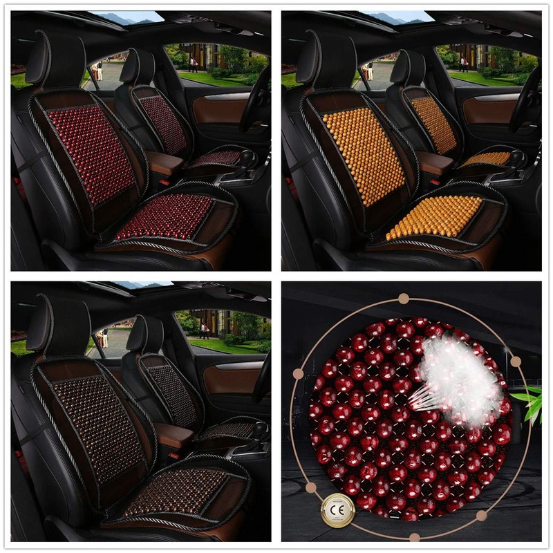 Wood Bead Car Seat Cover Cushion, Cooling & Breathing, Automotive