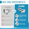 Adjustable Handheld Shower Head Holder Bracket Easy Wall Mount Shower