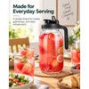 64 oz Glass Pitcher with Airtight Lid – Wide Mouth