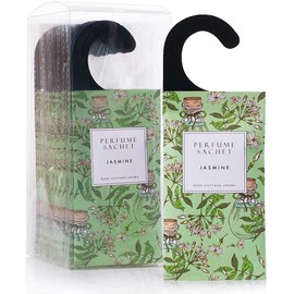ROSE COTTAGE Large 12 Packs Jasmine Hanging Closet Deodorizer Air Freshener Long Lasting Scented Sachets Smell Goods for House