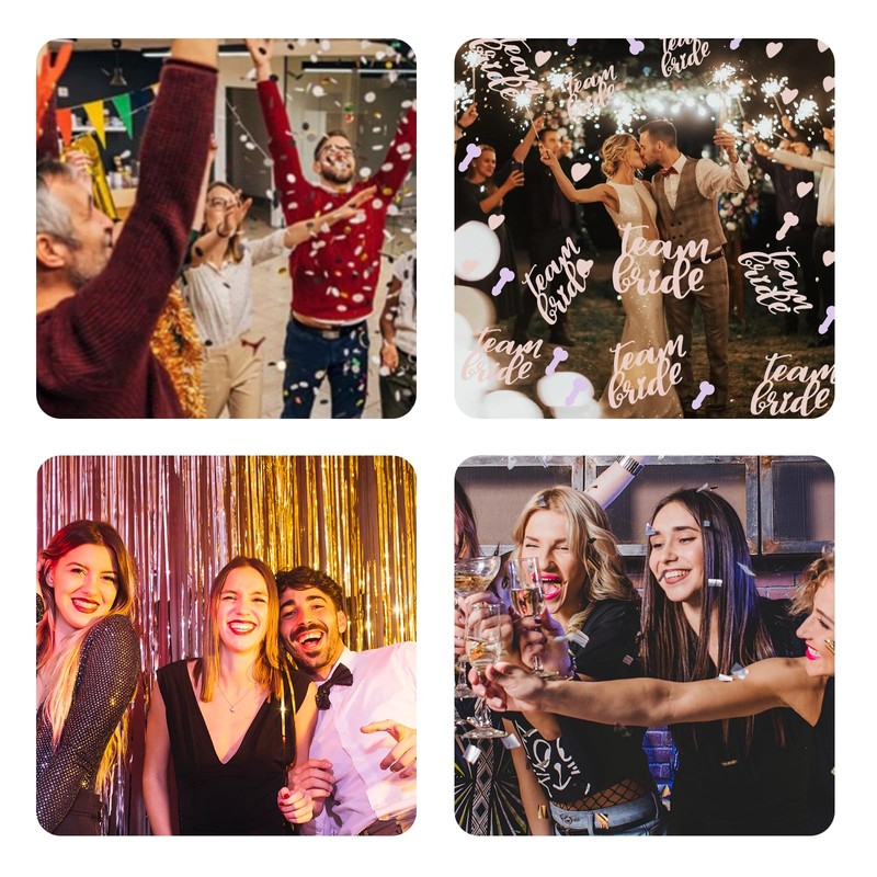 LFCFBH 5000PCS Biodegradable Confetti Wedding, White Confetti for Weddings, Decorations