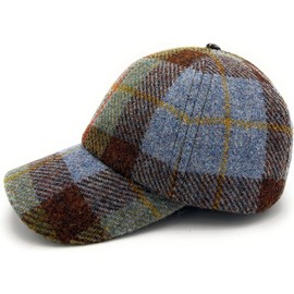 Harris Tweed Men's Baseball Cap Adjustable (Macleod Tartan)