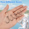 100pcs Inline Single Hooks Large Eye Single Replacement Hooks High