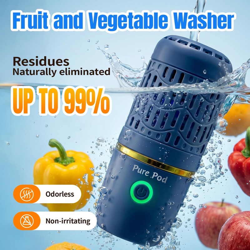 Wireless Produce Purifier - Capsule Fruit&Veggie Cleaner