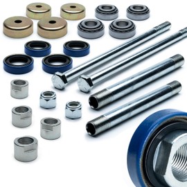 HD Switch 13x5.00-6 Two Front Wheel Bearing Rebuild Kits w/Spring Loaded Seals for Toro Exmark 126-5360 103-3051 1-633584 1-633585 1-633580 103-0063 103-2768 Lazer Z Pioneer Quest Z-Master Lawn Mower