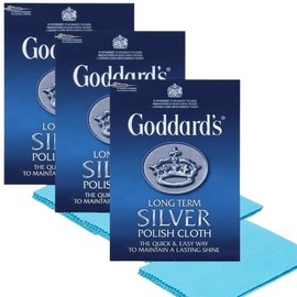 3 x Goddards Silver Durable Polishing Cloth