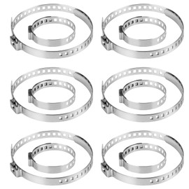 Pack of 12 Axle Boot Clamps, Clamp Axle Boot Spreader CV Pipe Clamps Universal Adjustable 6 Sizes 75 mm - 125 mm and 6 Small 25 mm - 46 mm Hose Clips Tool