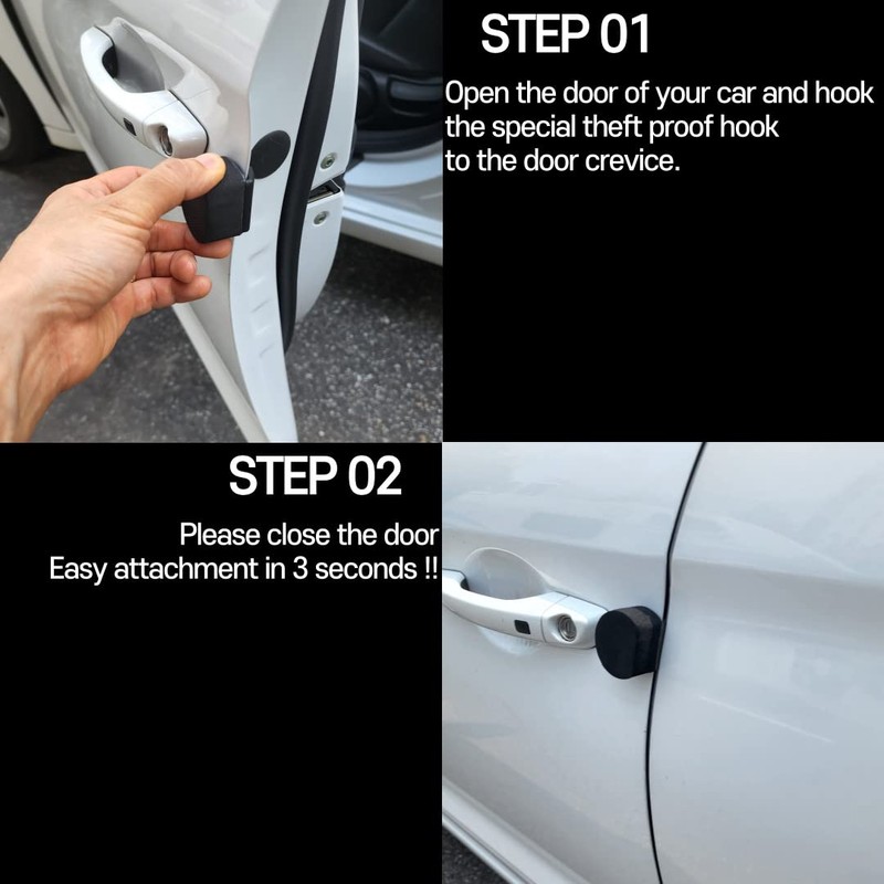 Scratch Defense Mini 2Pcs Car Door Ding Protector Removable Magnetic