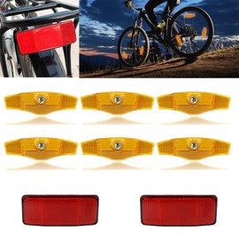 CALLYSONIC Pack of 8 Bicycle Spoke Reflectors, High Visibility Reflectors for Bicycle, Cat Eyes Bicycle, Children, Bicycle Reflectors Spokes, Bicycle Spokes for Road Bike & Children's Bicycle
