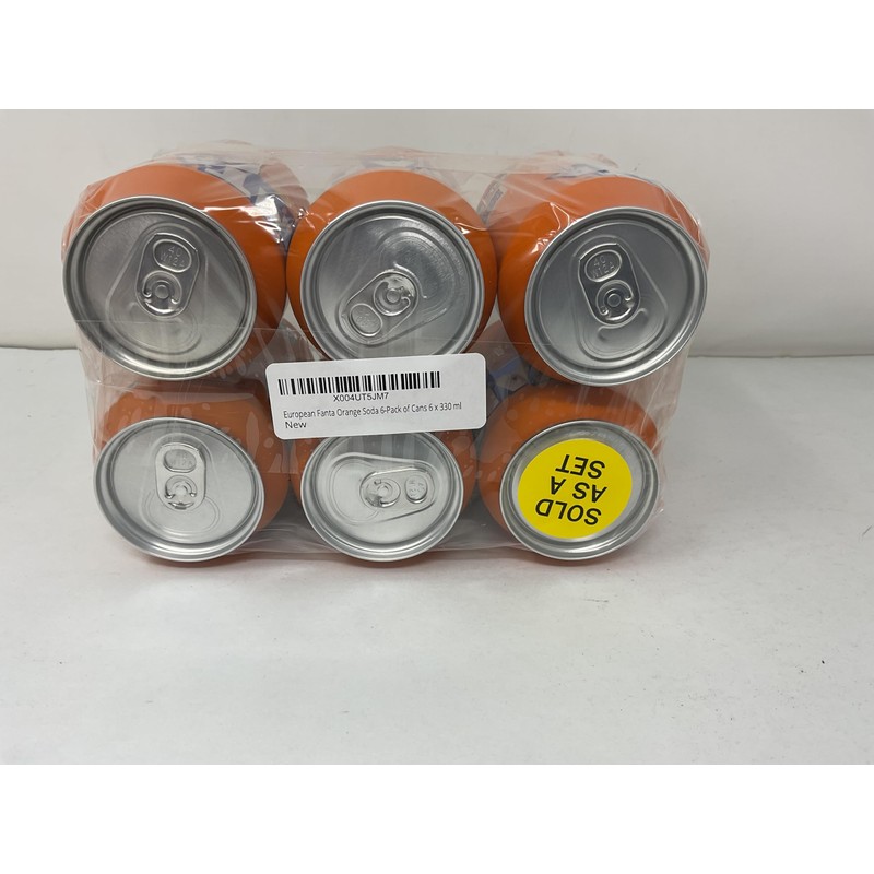 European Fanta Orange Soda 6-Pack of Cans 6 x 330