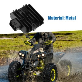A ABSOPRO Voltage Regulator Rectifier Volt Regulator Assembly for Kawasaki Mule 2005-2016 Metal Silver Tone