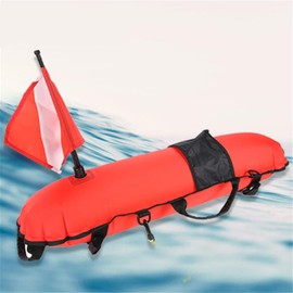 Diving Inflation Torpedo Buoy Float Ball,Nylon Torpedo Float with Dive Flag