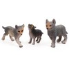 RESTCLOUD 8Pcs Wolf Cub Toy Figure Set Baby Wolves Animals