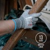 Scan Cut Resistant Level D Gloves, PU Palm, Conforms to