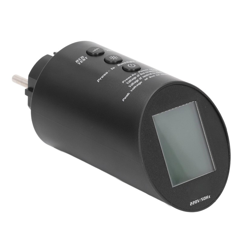 Outlet Tester Digital Display 3 Prong Electrical Receptacle Detector Socket