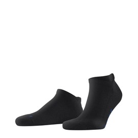 FALKE Unisex Keep Warm Trainer Socks Breathable Climate Regulating Odour-Inhibiting Wool Warm with Plush Sole Comfortable for Cold Days Flat Seam on Toe Sporty Plain 1 Pair, Black 3000.