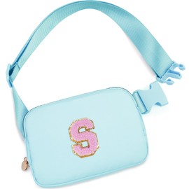 Uygafly Birthday Gifts for 6 7 8 9 10 11 12 13 Year Old Girls,Belt Bag for Women Girls Fanny Pack Crossbody Bags for Kids,Fashion Waist Packs Cute Teen Trendy Stuff Travel Essentials | Blue,S