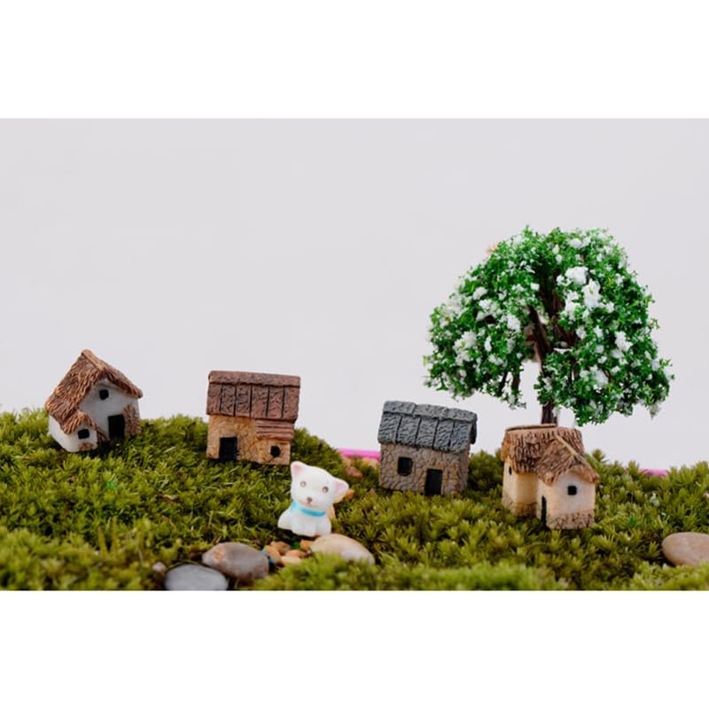 KITANDOVE 16pcs Micro Garden Miniature Ornaments Box Garden Miniature Village