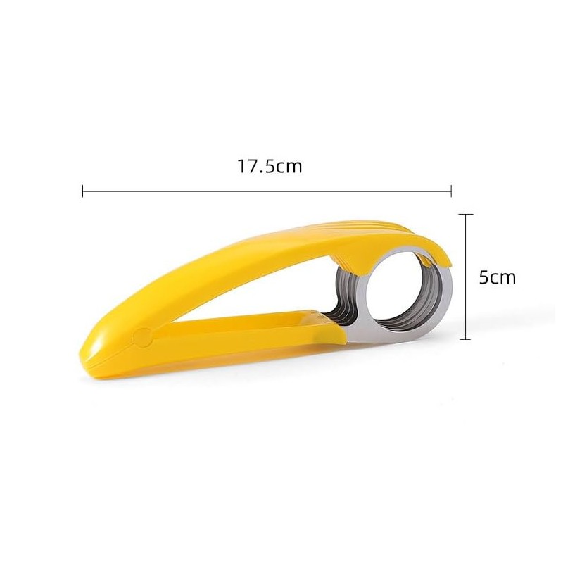 Banana Slicer, PP+Stainless Steel Fruit Vegetable Salad Peeler Kitchen Tool