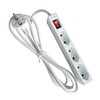 as - Schwabe 3-Way Power Strip White with Switch 230