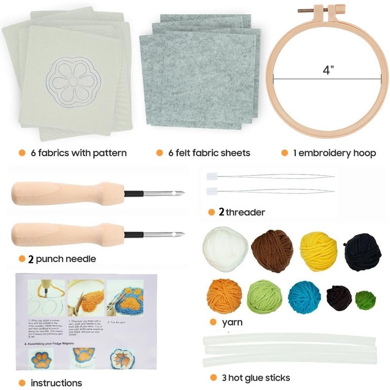Mefatus Punch Needle Kit for Beginners Adults Easy Punch Needle