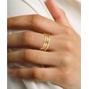 RLMOON Stackable Gold Rings for Women That Don't Tarnish Trendy14K
