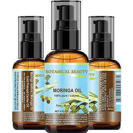 MORINGA OIL . 100% Pure / Natural / Undiluted Cold Pressed Carrier Oil. 4 Fl.oz.- 120 ml. For Skin, Hair, Lip and Nail Care. "Moringa Oil is a nutrient dense, high in palmitoleic, oleic and linoleic acids, moisturizing fatty acids and vitamins A, C and E.