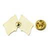 American and Navy Crossed Flags Enamel Lapel Pin 1"