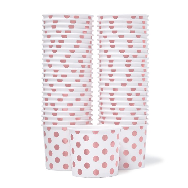 MATICAN Paper Ice Cream Cups - 50-Count 11-Oz Disposable Bowls