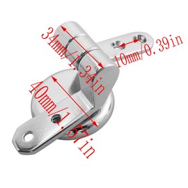 LQ Industrial Zinc Alloy Component Toilet Bowl Bolt Toilet Repair Kit Silver Toilet Lid Hinge Fixing Fitting Suitable for Toilet Lid Timber Resin and MDF