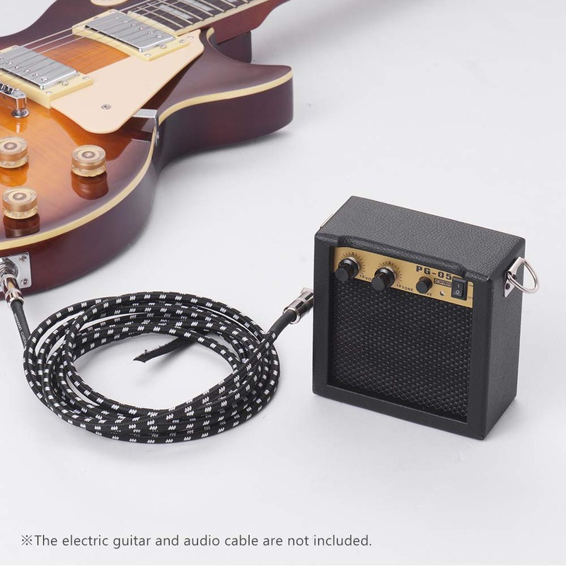 Btuty Wooden Guitar Amplifier Amp Speaker 5W with 6.35mm Input