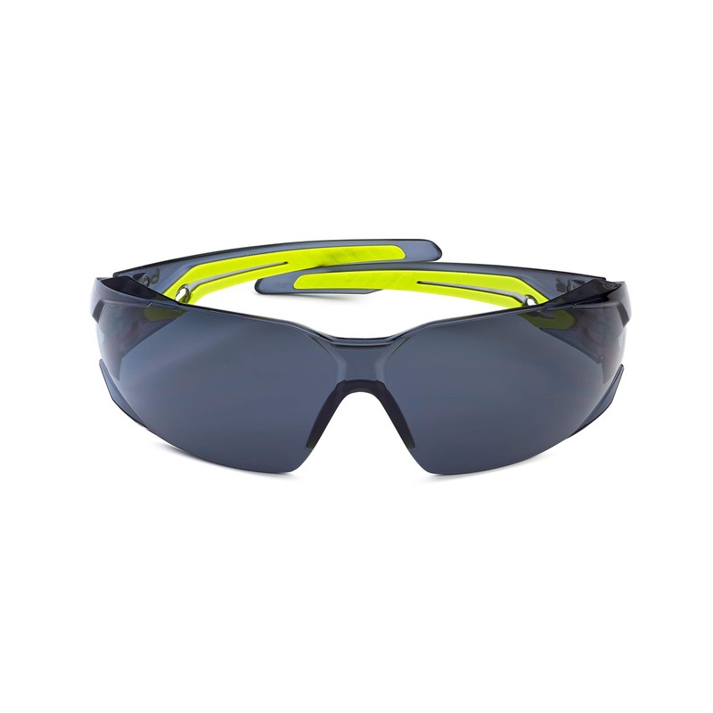 Bollé Safety SILEXPSF, Silex Safety Glasses Anti-Scratch/Anti-Fog, Black Translucent Yellow