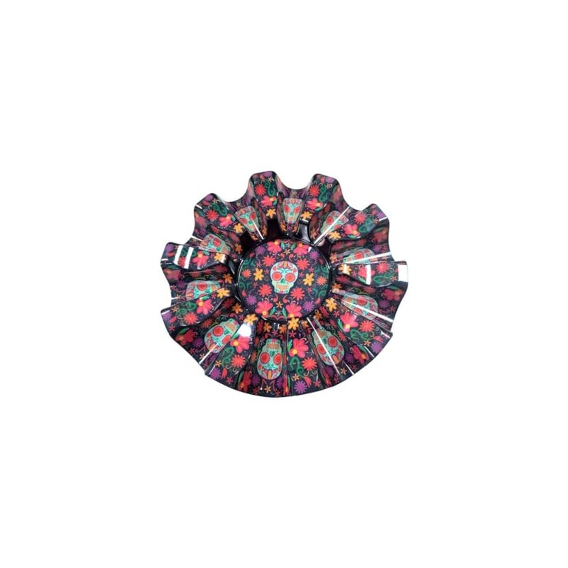 Prepara Day of The Dead Taco Carousel, Black