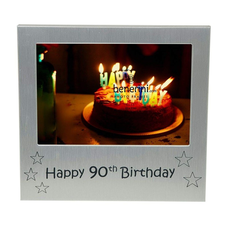 Happy 90th Birthday Photo Picture Frame - 5 x 3.5