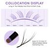 Natuhana Eyelash Extensions, YY-Shaped, 0.07 C Curl, 8-14 mm Volume,