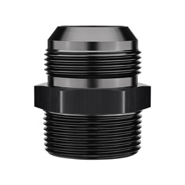 EVIL ENERGY 20AN Male Flare to 1-1/4" NPT Pipe Straight Fitting Adapter Aluminum Black