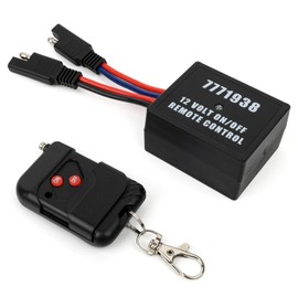 7771938 12 Volt On/Off Wireless Remote Control Switch Sprayer Parts Remote Relay for 12 Volt 20A Pump Sprayer for Agricultural Sprayers 250 Feet Range Waterproof Switch with Keychain Clip and Antenna
