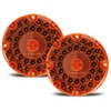 Partsam 2Pcs 7" Round Transit Tail Lights Amber 36 LED,