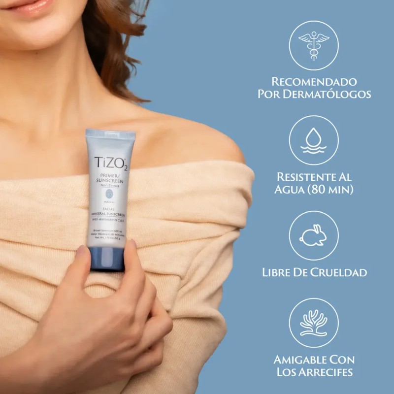 Protector Solar Facial Mineral Tizo 2 Sin Color SPF 40,