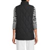 Lands' End Womens FeatherFree Onion Quilted Insulated Vest Black Regular