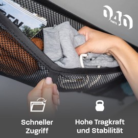 040 Parts Set of 3 Luggage Net Storage Net for All Windows and the Pitch Roof Compatible with VW T5 T6 Bulli, Multivan, California, Beach, Caravelle