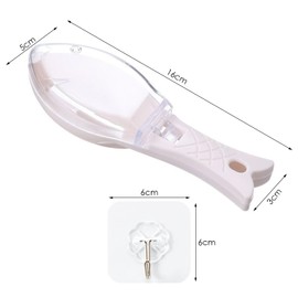 3 Pieces Fish Scale Scraper, 3 Hooks, Fish Scale Remover, Fish Scaler with Transparent Cover, Fish Scale Removal Gadget, Kitchen Utensils