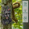 Tree Face Sculpture, Funny Old Man Tree Hugger Statue, Creative