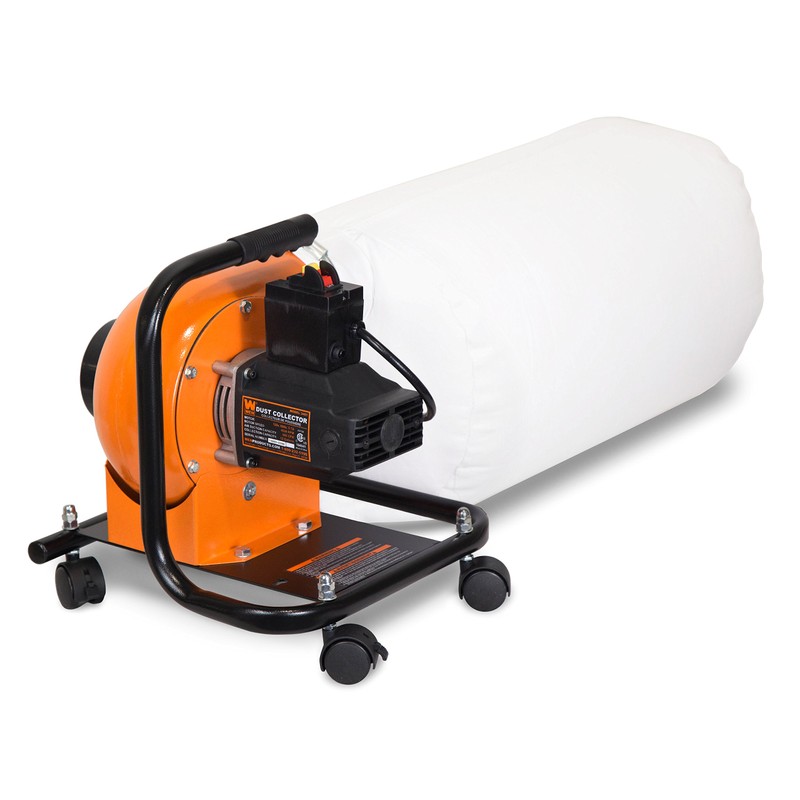 WEN Woodworking Dust Collector, 5.7-Amp Motor with 12-Gallon Bag, Mobile